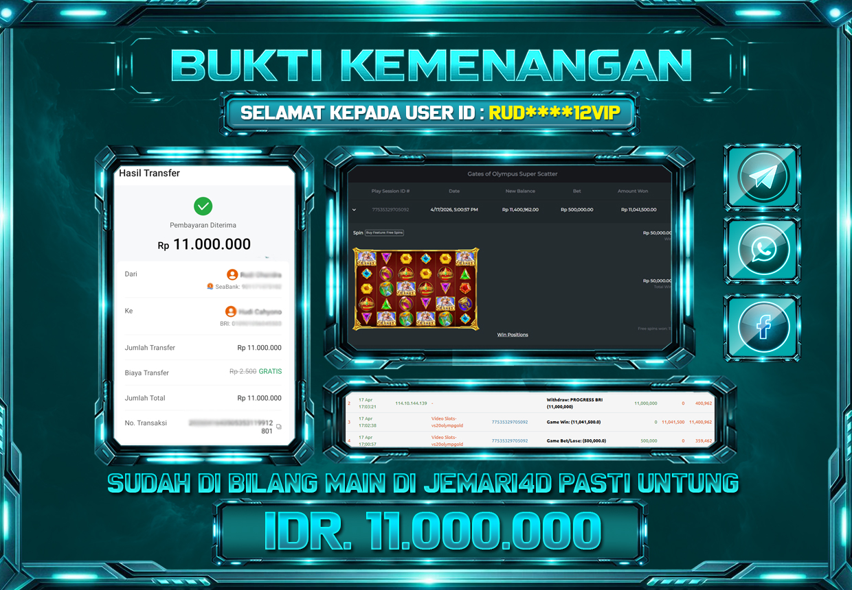 bukti kemenangan slot